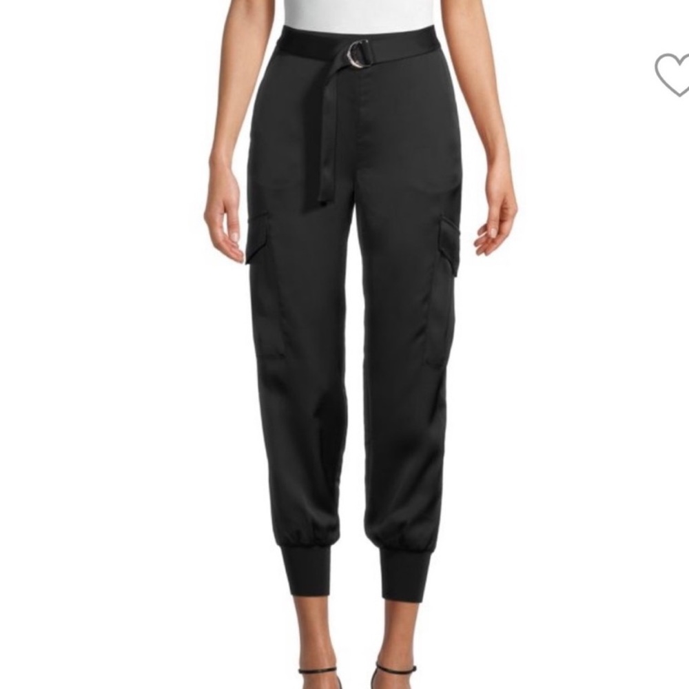 Ted Baker London Black Cargo Jogger Pants
